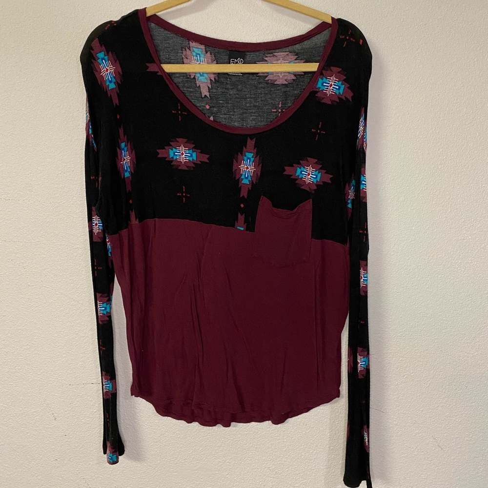 Thin Printed Long Sleeve